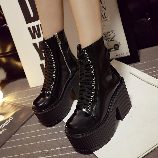 Platform Boots-Scarlett Fever.